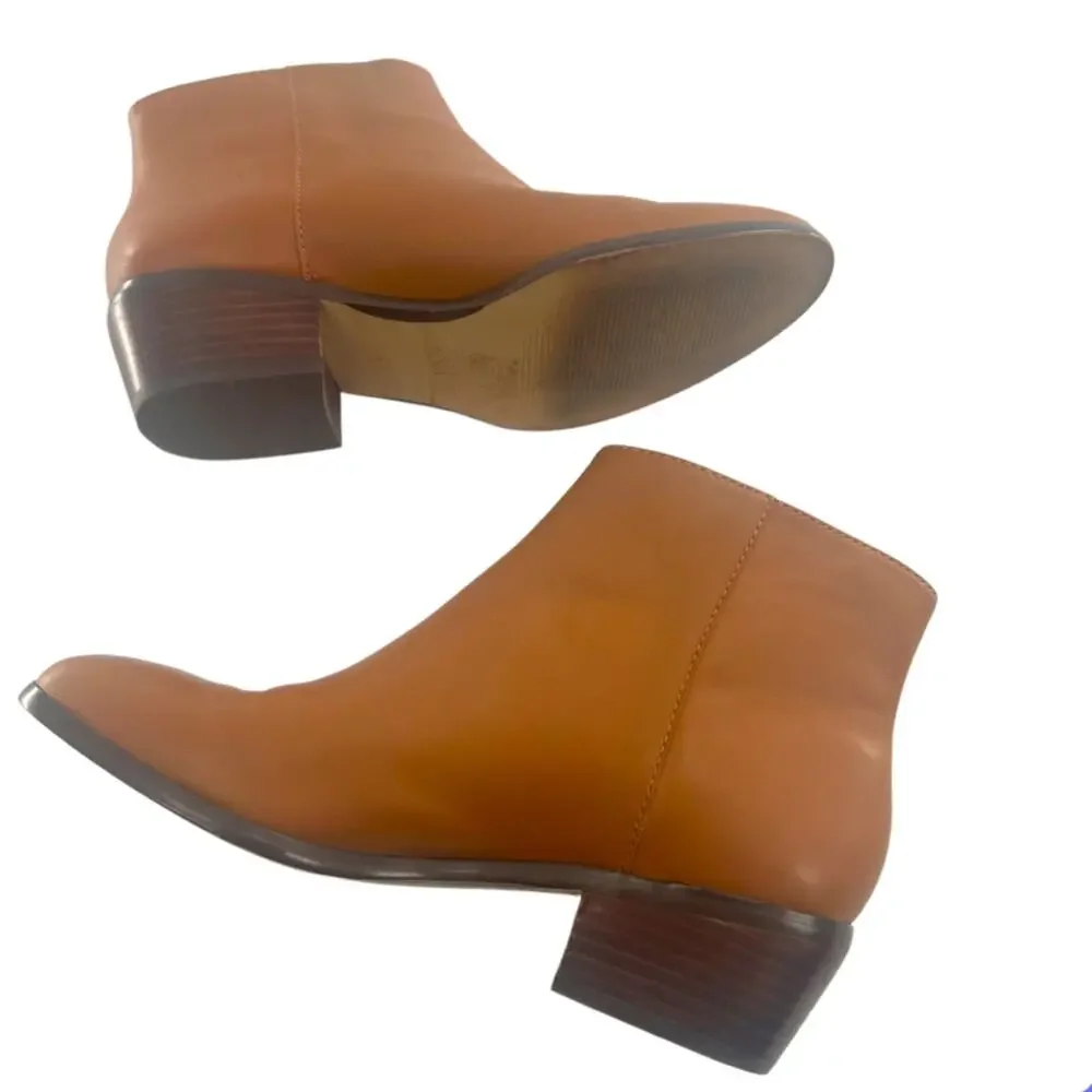 J. Crew Frankie camel leather boots sz 7